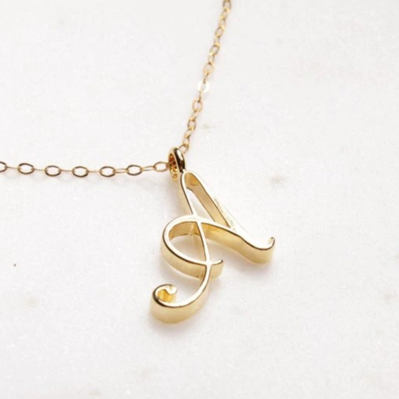 Jewelry - Gold A Initial Necklace